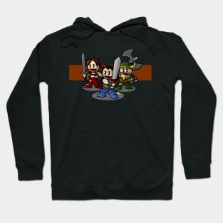 An amazon warrior, a barbarian and a dwarf walk into a game... Hoodie